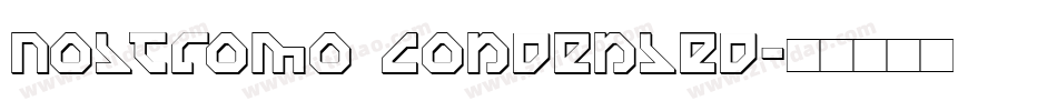 Nostromo Condensed字体转换